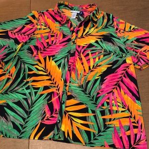 Catherine's Petite Tropical Hawaiian Shirt 14/16WP